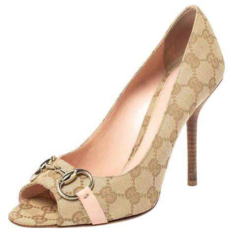 gucci feline sandal|Gucci peep toe heels.